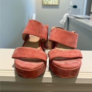 Steve Madden Coral Suede Platform Sandals